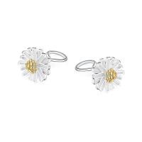 Orecchini 925 Sterling Silver Drop & Dangle, 925 argento sterlina, Chrysamthemum, formato differente per scelta & per la donna, argento, Venduto da coppia