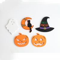 Schima Superba Pendel, Halloween smykker gave & forskellige stilarter for valg, flere farver til valg, 80x5mm, Solgt af PC