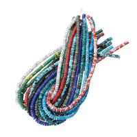 Blandet Gemstone perler, Ædelsten, Flad Rund, du kan DIY & forskellige materialer til valg, flere farver til valg, 6mm, Solgt Per Ca. 15 inch Strand