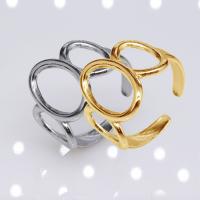 304 Nerūdijantis plienas Atidaryti Finger Ring, Bižuterijos & unisex, daugiau spalvų pasirinkimas, 16mm, Pardavė PC