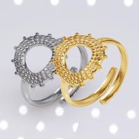 304 Nerūdijantis plienas Atidaryti Finger Ring, Bižuterijos & unisex, daugiau spalvų pasirinkimas, 15mm, Pardavė PC