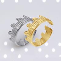 304 Stainless Steel Open Finger Ring Vacuum Ion Plating fashion jewelry & Unisex 7mm Sold By PC