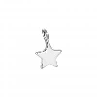 925 Sterling Silver siogairlín, Star, plátáilte, dathanna níos mó le haghaidh rogha, 4.80x7mm, Díolta De réir PC