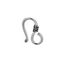 925 sterling silver S Hook Lås, plated, olika storlek för val, fler färger för val, 16x9mm, Säljs av PC