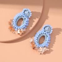 Crystal Earrings Zinc Alloy with Crystal fashion jewelry & for woman nickel lead & cadmium free Sold By Pair