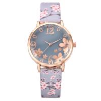 Women Wrist Watch Zinc Alloy with PU Leather & Glass waterproofless & Chinese movement & for woman nickel lead & cadmium free 34*16mm Length Approx 9.25 Inch Sold By PC