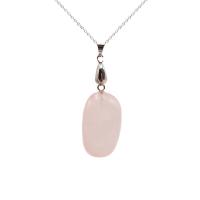 Rose Quartz Přívěsek, lesklý, pro ženy, růžový, 10-30x20-50mm, Prodáno By PC