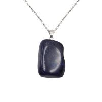 Blue Goldstone Hanger, voor vrouw, blauw, 18-48x4-10mm, Verkocht door PC