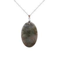 Labradorite Pendentif, Forme différente pour le choix & pour femme, plus de couleurs à choisir, 32x52mm, Vendu par PC