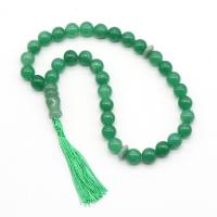 Buddhist Jewelry Necklace Gemstone with Polyester Round polished 12mm Sold Per Approx 11.8 Inch Strand