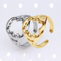 304 rostfritt stål Öppen finger ring, mode smycken & Unisex, fler färger för val, 17mm, Säljs av PC