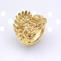 304 roestvrij staal Open Finger Ring, Veer, mode sieraden & voor de mens, meer kleuren voor de keuze, 20mm, Verkocht door PC