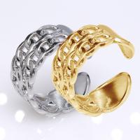 304 Stainless Steel Open Finger Ring Vacuum Ion Plating fashion jewelry & for man 10mm Sold By PC