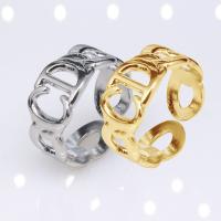 304 Stainless Steel Open Finger Ring Vacuum Ion Plating fashion jewelry & Unisex 8mm Sold By PC