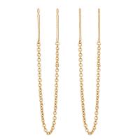 銅 イヤリングは、スレッド, 14 K ゴールド メッキ, ファッションジュエリー & 女性用, 無色, 90mm, 売り手 ペア