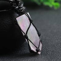 Quartz nyaklánc, Rose Quartz, -val Viasz & Cink ötvözet, csiszolt, divat ékszerek & egynemű, 4-5cm, Hossz Kb 14 inch, Által értékesített PC