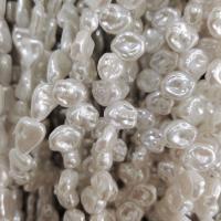 ABS plast perler, ABS plastik perle, Barok, du kan DIY, hvid, Solgt Per Ca. 14-15 inch Strand