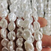 ABS Plastic Beads ABS Plastic Pearl Baroque DIY white Sold Per Approx 14-15 Inch Strand