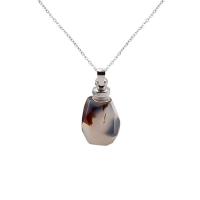 Natural Stone Perfume Bottle Pendant & for woman Sold By PC