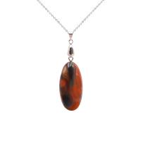 Edelsteen Hangers Sieraden, Kip-Blood Stone, Ovaal, voor vrouw, rood, 10-30x20-50mm, Verkocht door PC