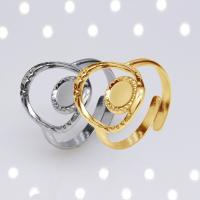 304 Edelstahl Open -Finger-Ring, Modeschmuck & unisex, keine, 17mm, verkauft von PC