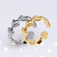 304 Stainless Steel Open Finger Ring Vacuum Ion Plating fashion jewelry & for woman 7mm Sold By PC