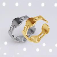 304ステンレススチール オープン指輪, ファッションジュエリー & 女性用, 無色, 8mm, 売り手 パソコン