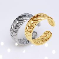 304 Nerūdijantis plienas Atidaryti Finger Ring, Bižuterijos & unisex, daugiau spalvų pasirinkimas, 7mm, Pardavė PC