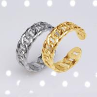 304 Stainless Steel Open Finger Ring Vacuum Ion Plating fashion jewelry & for man 7mm Sold By PC