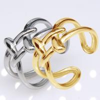 304 Stainless Steel Open Finger Ring Vacuum Ion Plating fashion jewelry & Unisex 12mm Sold By PC