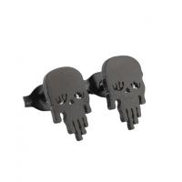 Stainless Steel Stud Earrings 304 Stainless Steel Skull Vacuum Ion Plating fashion jewelry & for woman Sold By Pair