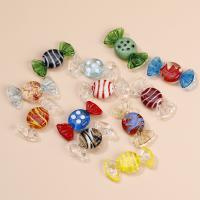 Handgewickelte Perlen, Lampwork, Bonbons, unisex & Emaille, keine, 15x30mm, verkauft von PC