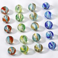 Silver Foil Lampwork, met Zilver folie, Ronde, epoxy sticker, DIY, meer kleuren voor de keuze, 12mm, Verkocht door PC