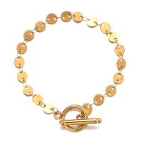 Bijoux bracelet en acier inoxydable, Acier inoxydable 304, bijoux de mode & pour femme, plus de couleurs à choisir, 6mm, Longueur Environ 7.87 pouce, Vendu par PC