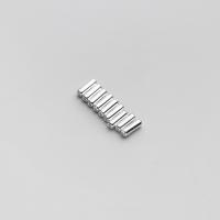 925 Sterling Silver Spacer Χάντρα, Μπαμπού, DIY, ασήμι, 2x6mm, Τρύπα:Περίπου 1mm, Sold Με PC