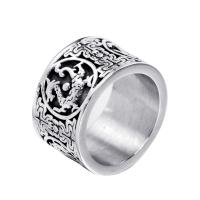 Titanium Steel Finger Ring & blacken original color Sold By PC