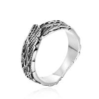 Titanium Čelik Finger Ring, različite veličine za izbor & pocrniti, izvorna boja, Prodano By PC