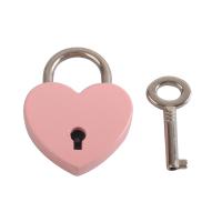 Zinc Alloy Zak Lock, Hart, meer kleuren voor de keuze, nikkel, lood en cadmium vrij, 25x33mm, Verkocht door PC