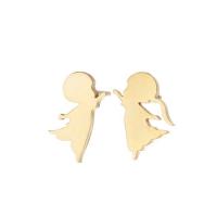 Stainless Steel Stud Earrings 304 Stainless Steel Vacuum Ion Plating fashion jewelry & for woman Sold By Pair