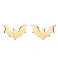 Stainless Steel Stud Earrings 304 Stainless Steel Bat Vacuum Ion Plating fashion jewelry & for woman Sold By Set