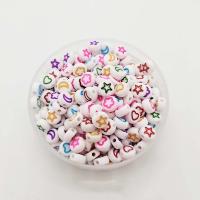 Acrylic Jewelry Beads Flat Round DIY & enamel Approx Sold By Bag