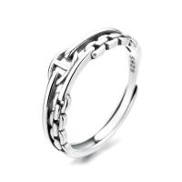 Bijoux de bague en argent sterling , Argent sterling 925, poli, Réglable & pour femme, Vendu par PC