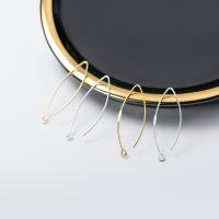 925 Sterling Silver Hook Earwire plated DIY Sold By Pair