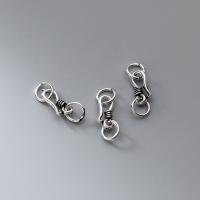 925 Sterling Silver S Hook Clasp, 925 de prata esterlina, DIY, Mais cores pare escolha, 10x5x1.25mm, vendido por PC