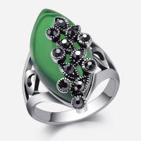 Resin ringen, Zinc Alloy, met Hars, mode sieraden & verschillende grootte voor keus & voor vrouw & met strass, nikkel, lood en cadmium vrij, 31mm, Verkocht door PC