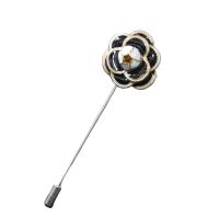 emalje broche, Zinc Alloy, Flower, forgyldt, for kvinde, flere farver til valg, nikkel, bly & cadmium fri, 80mm, Solgt af PC