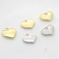 Pendentifs coeur en alliage de zinc, Placage, DIY & normes différentes pour le choix, plus de couleurs à choisir, protéger l'environnement, sans nickel, plomb et cadmium, 10PC/sac, Vendu par sac