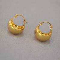 Ottone Leverback Orecchini, Placcato oro 18K, gioielli di moda & per la donna, nessuno, 20mm, Venduto da coppia