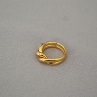 Bague en laiton, Placage de couleur d'or, Double couche & normes différentes pour le choix & pour femme, Vendu par PC