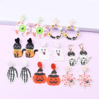 Pendientes de Acrílico, Diseño de Halloween & Joyería & diferentes estilos para la opción & para mujer, Vendido por Par